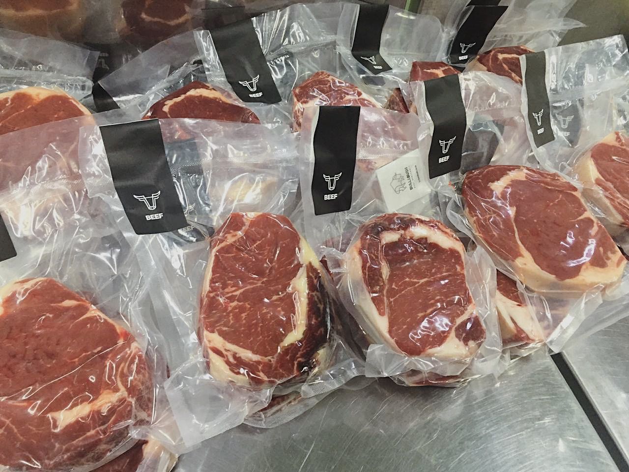 Rib-eye packed